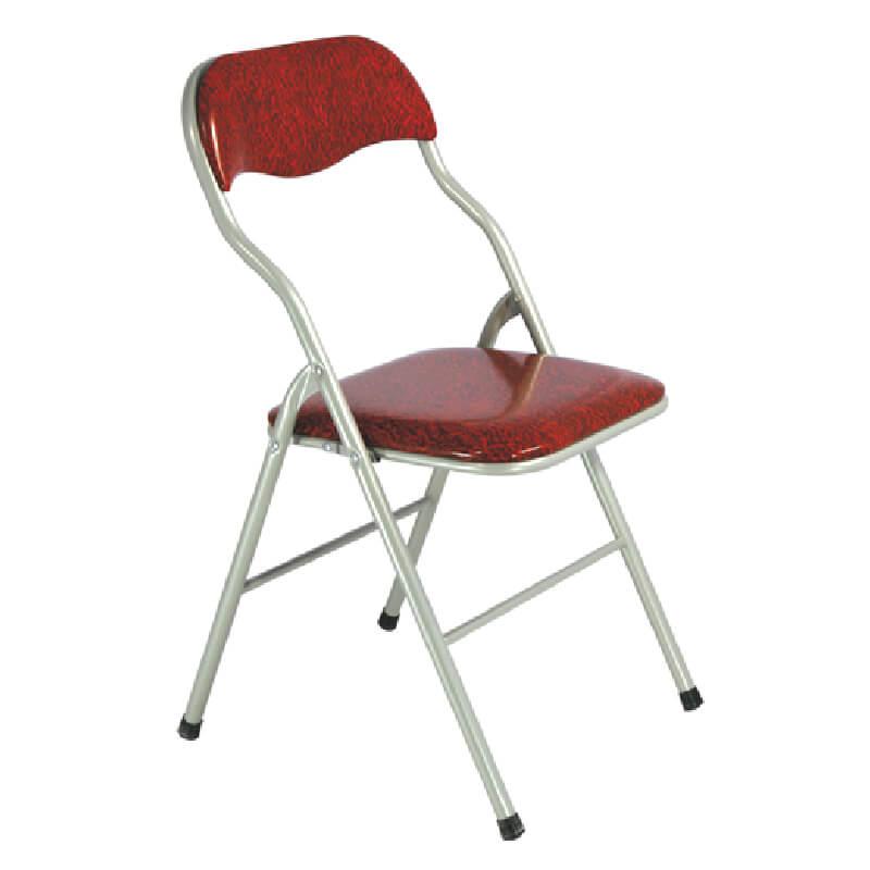 Ghế xếp gấp gọn văn phòng khung thép sơn tĩnh điện, đệm da GG01-S