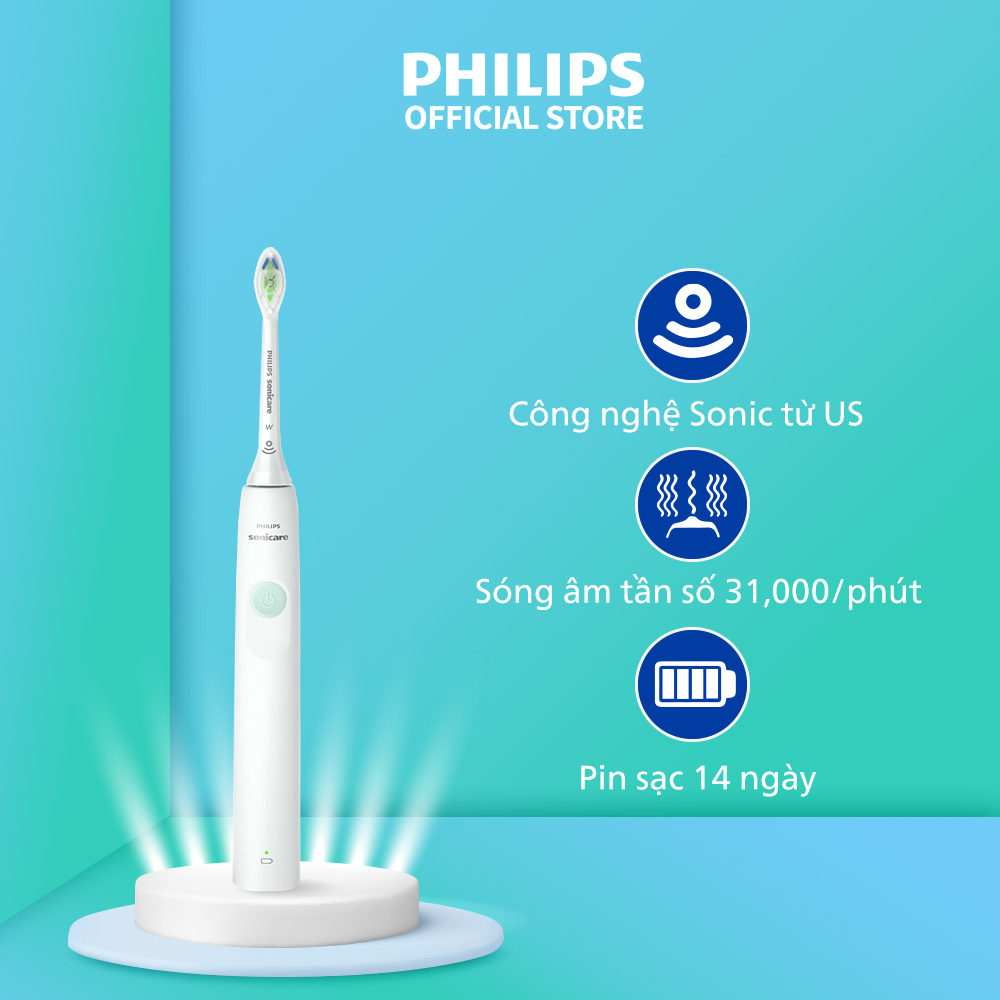 Bàn Chải Đánh Răng Điện Philips Sonicare HX3641/41 Chải Sạch Mảng Bám Gấp 3 Lần - Hàng Chính Hãng
