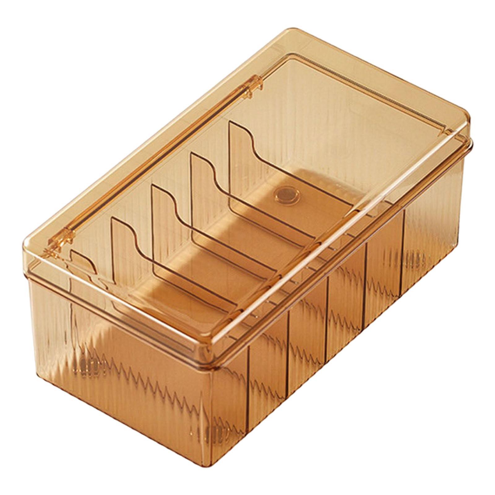 Storage Box Management Box with Compartments Container for Desk Office