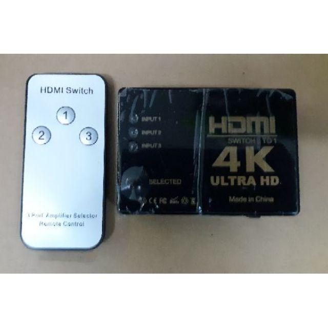 Switch HDMI 3 ngõ vào - 1 ngõ ra hỗ trợ 4k*2k