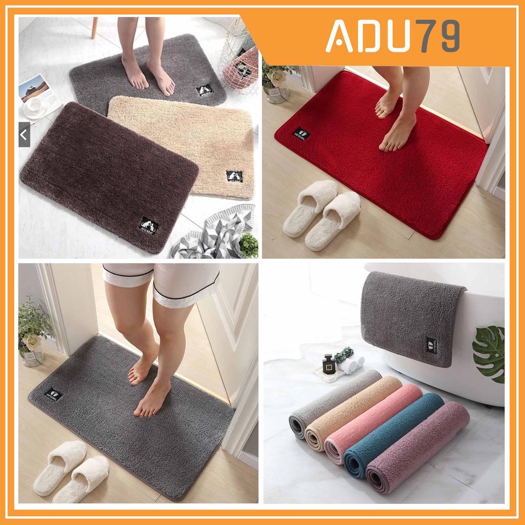 THẢM LÔNG Lau Chân Chùi Chân Nhà Tắm Chống Trơn Trượt Hàng Cao Cấp Lông Dày Dặn ADU79