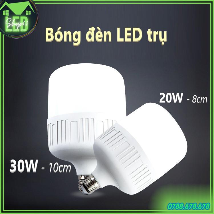 Bóng đèn LED trụ tròn 20W 30W - ánh sáng trắng (hàng cao cấp loại siêu sáng - bao đổi trả