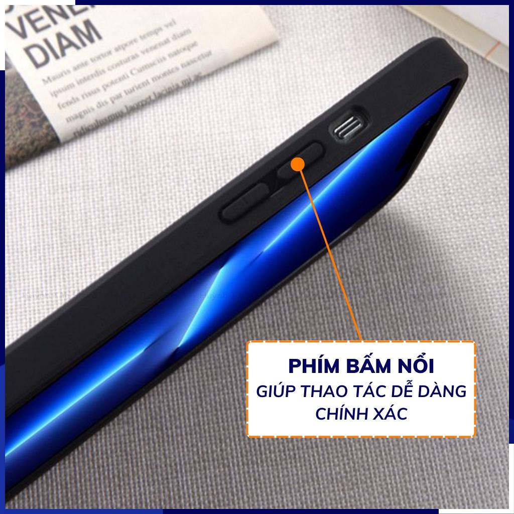 Ốp lưng ip 14 ip 14 plus nhựa dẻo vải nylon nhiều màu chống bám vân tay bảo vệ camera phụ kiện huỳnh tân store