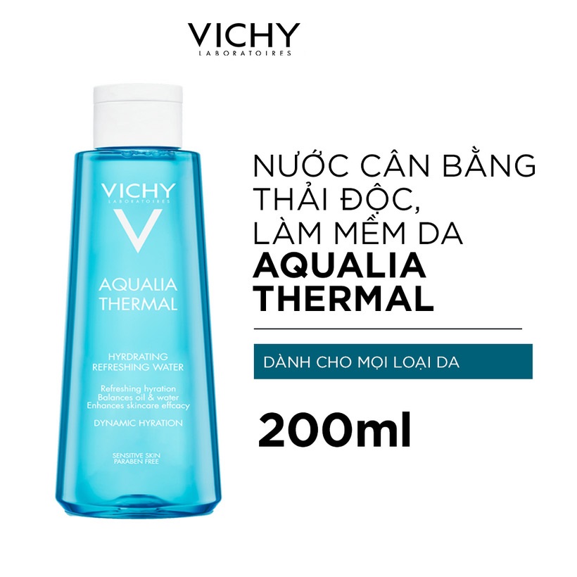 Nước Hoa Hồng Làm Săn Da, Loại Bỏ Độc Tố Vichy Aqualia Thermal Hydrating Refreshing Water (200ml) - 100749928