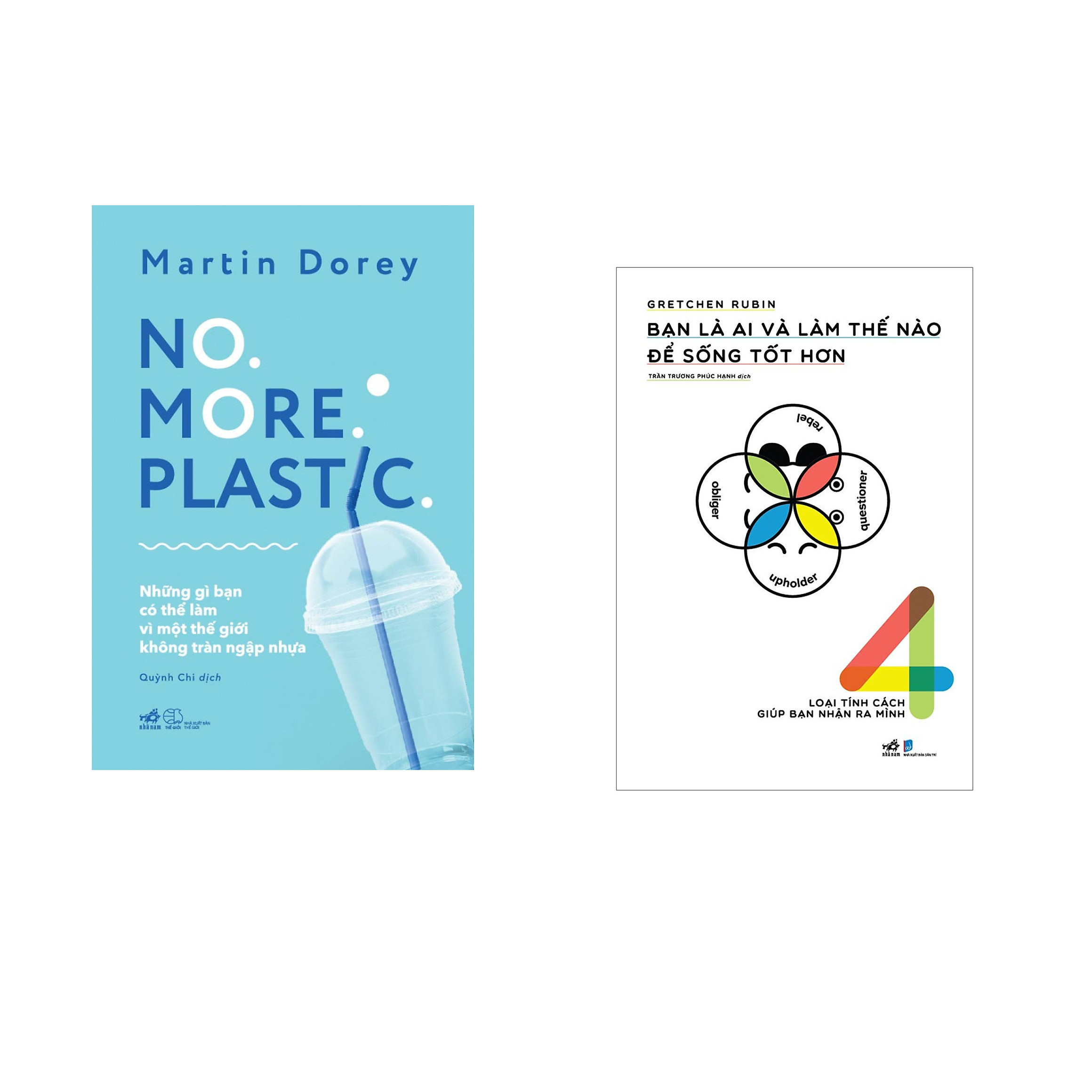 Combo 2 cuốn sách:  NO MORE PLASTIC  + Bạn là ai và làm thế nào để sống tốt hơn