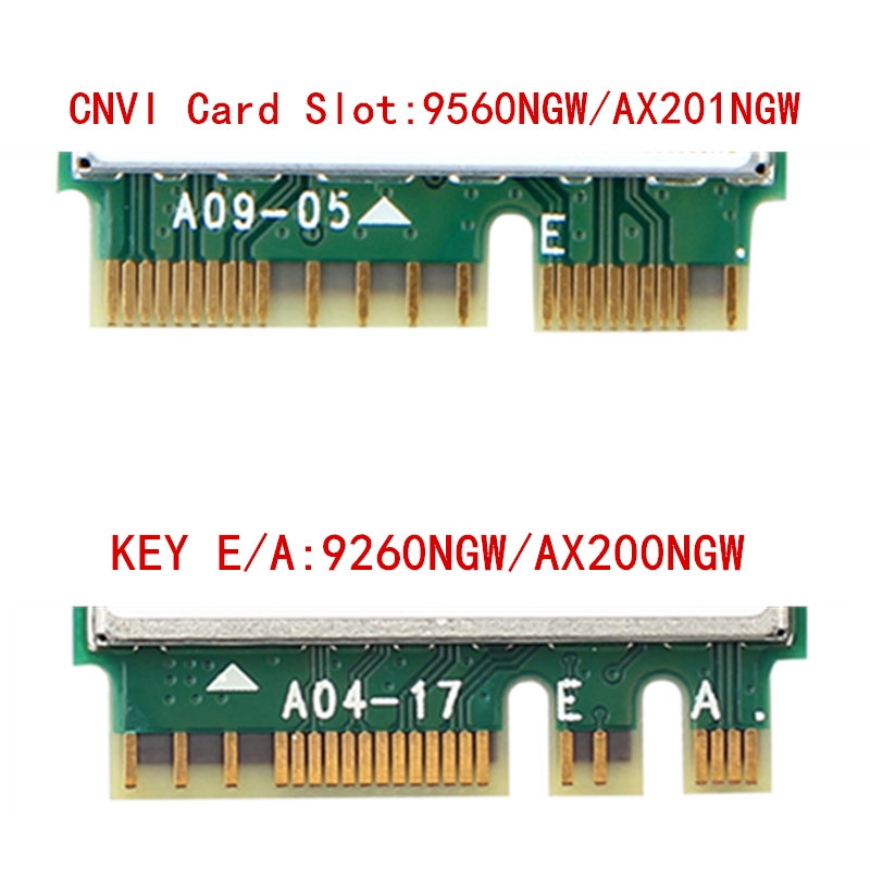 Dual Band 1.73Gbps Wifi Card For Intel 9560 9560NGW Wireless Bluetooth 5.0 NGFF M.2 Key E 2.4G/5Ghz with Antennas For Desktop