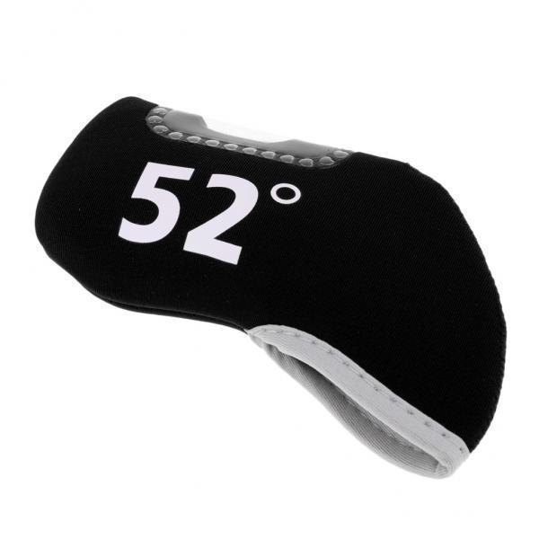 2-4pack Golf Club Iron Putter Headcover Head Cover Protector 52 Degree Black