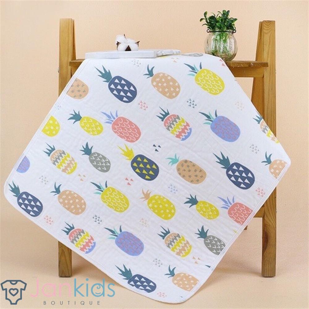 Lót chống thấm sợi tre 5 lớp cho bé kích thước 50x70cm