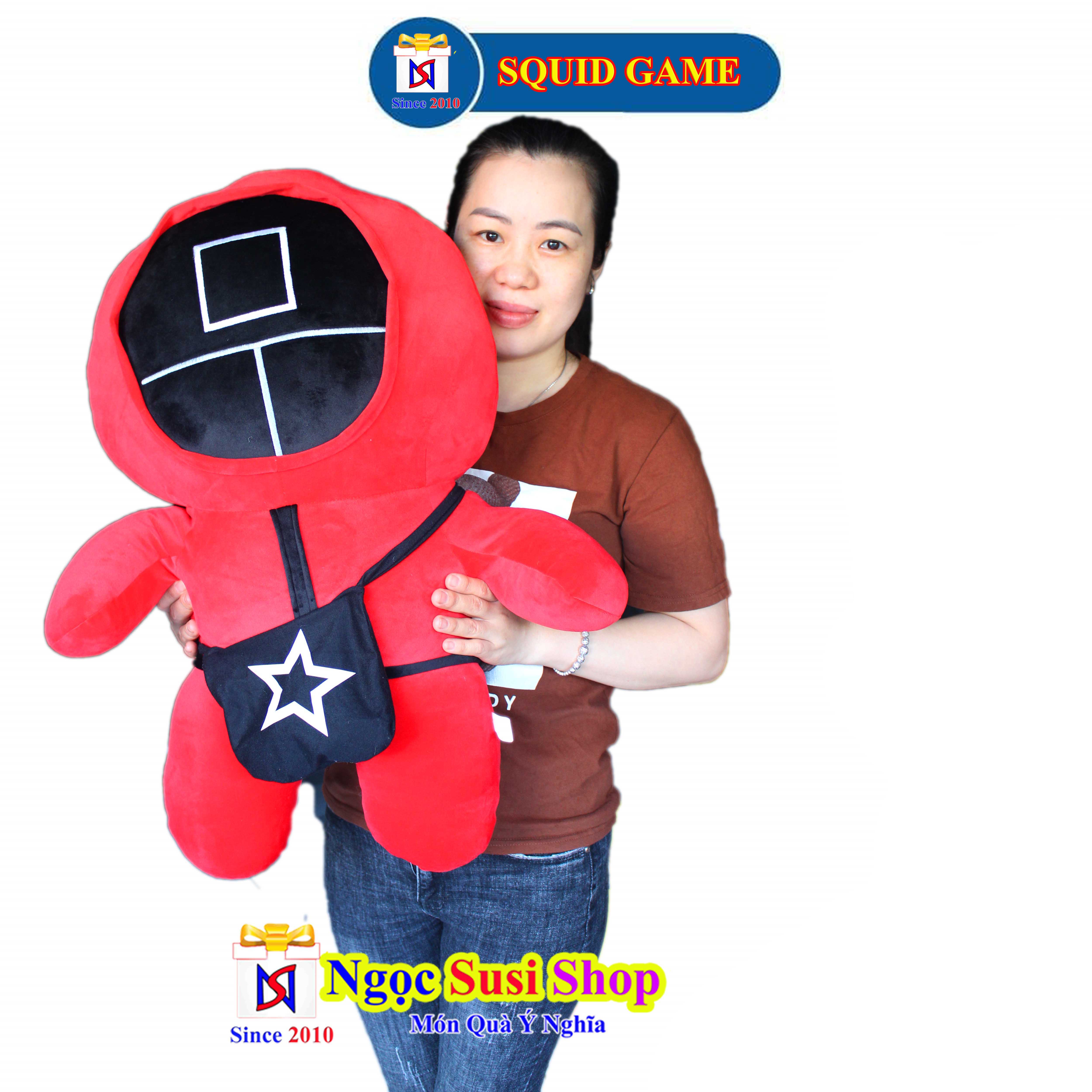 GỐI ÔM SQUID GAME SIÊU TO NHỒI BÔNG