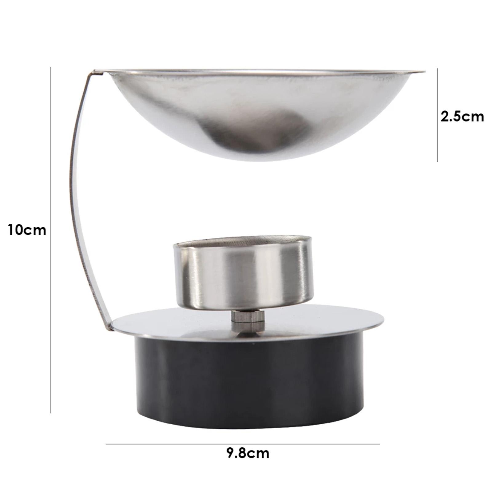 Seal Wax Melting Furnace Tool, Stainless Steel Wax Seal Warmer with Melting Spoon Kit Wax Melt Warmer Aroma Essential Oil Burner for Home Wedding