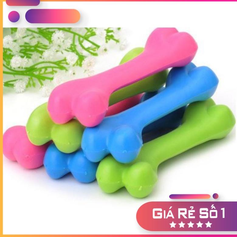 Đồ Chơi Cao Su Hình Xương Gà Luyện Tập Răng Cho Chó Mèo nhỏ