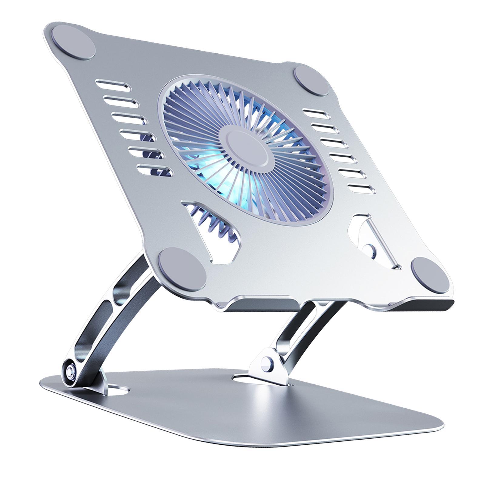Laptop Holder with Cooling Fan Quiet Fan Adjustable for Notebook Desk Office
