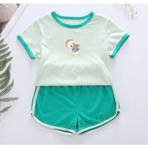 Bộ cọc tay Momky chất thun lạnh in hình cho bé trai/gái size 3-18kg