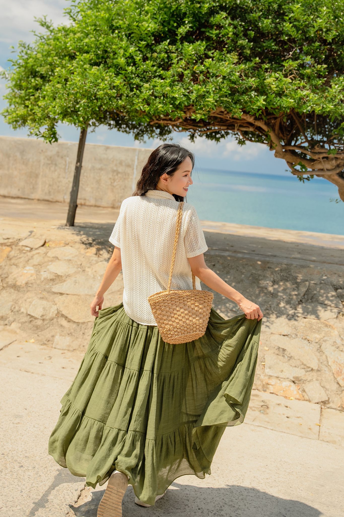 OLV - Áo Ganni Lace Shirt