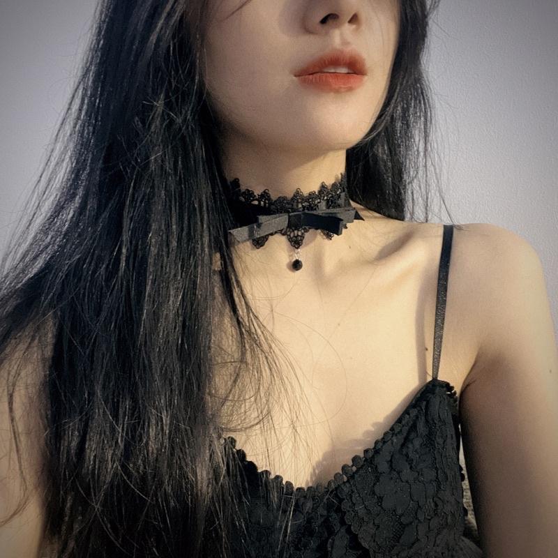 Choker ren cổ điển - Vòng cổ ren cổ điển - Khăn turban