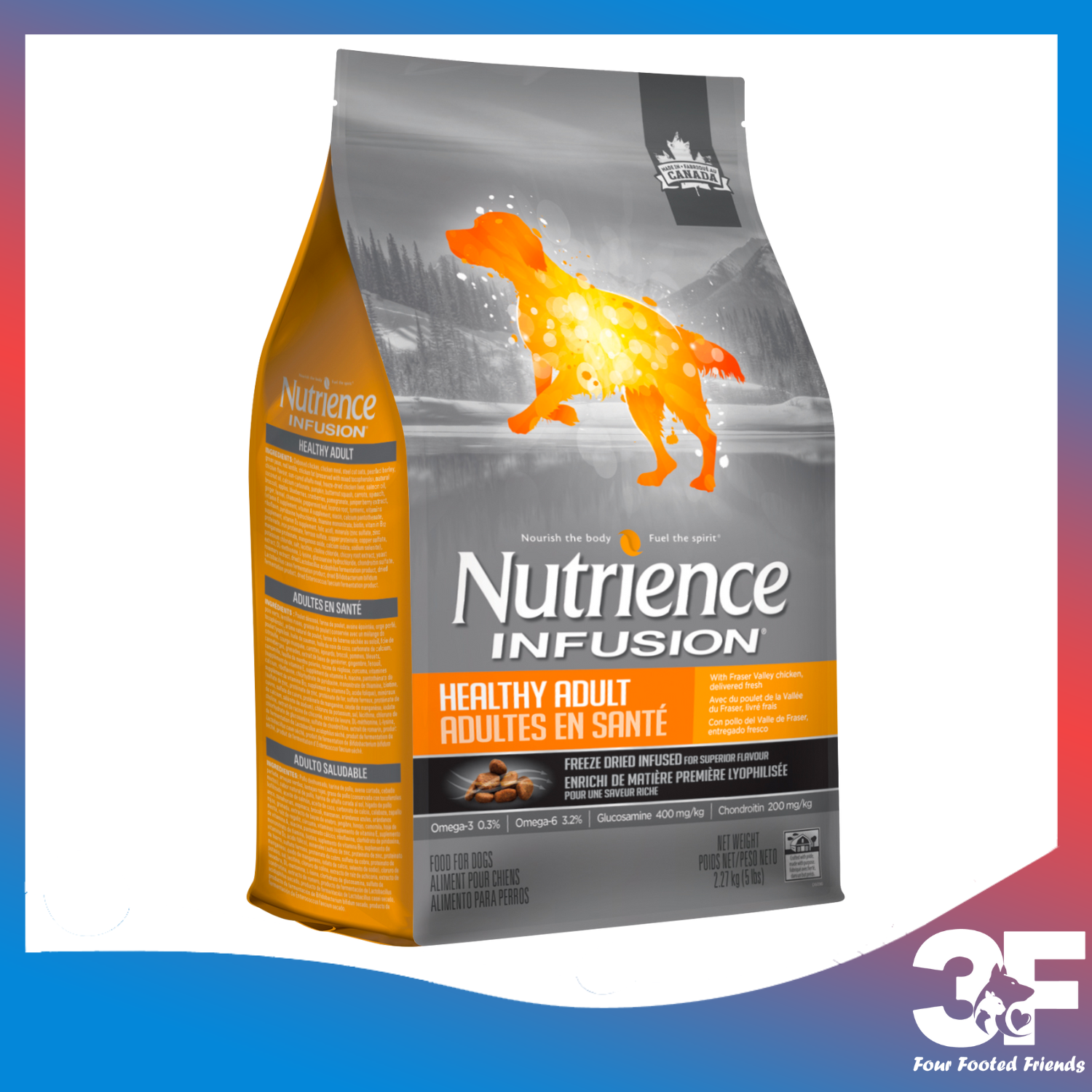 Thức Ăn Hạt Khô Nutrience Infusion Dành Cho Chó Kích Thước Vừa Và Lớn Trưởng Thành Vị Thịt Gà Và Rau Củ Quả