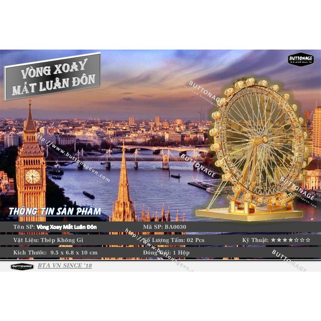 Mô Hình Lắp Ráp 3d Vòng Xoay Mắt Luân Đôn