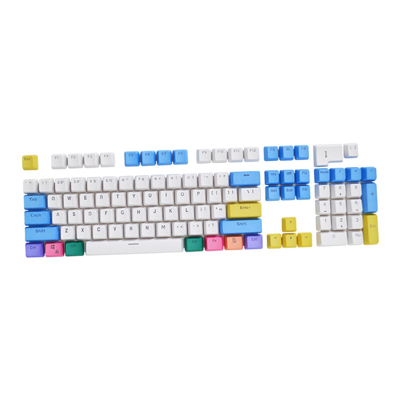 104x ABS Mechanical Keyboard Keycap Set PBT Keycap Light Transmitting