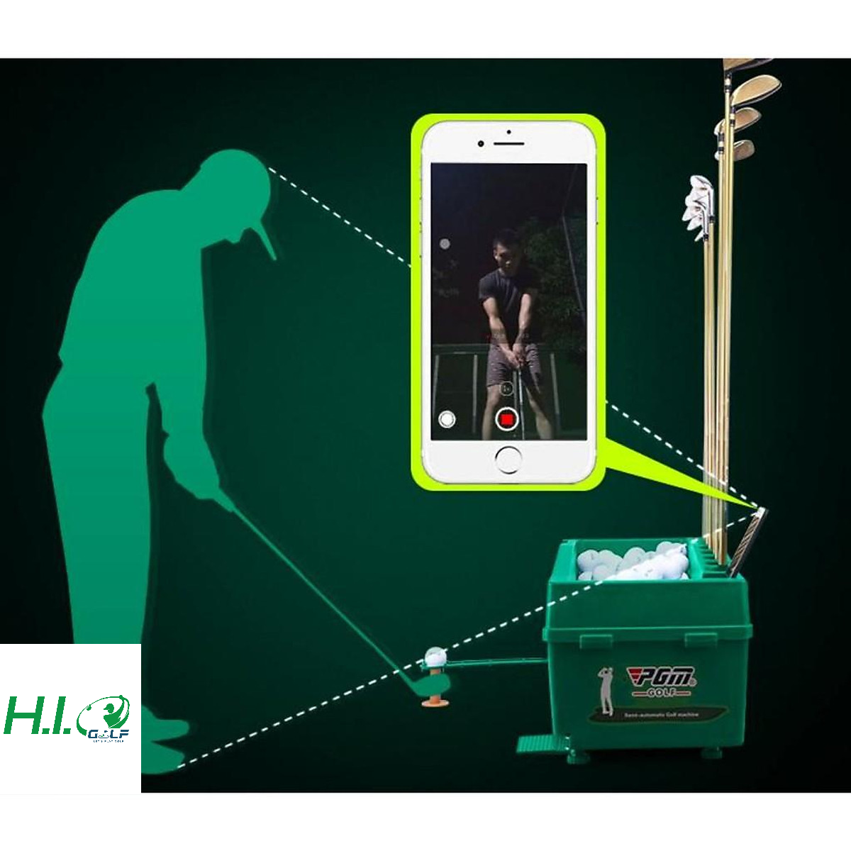 Máy nhả bóng Golf tự động