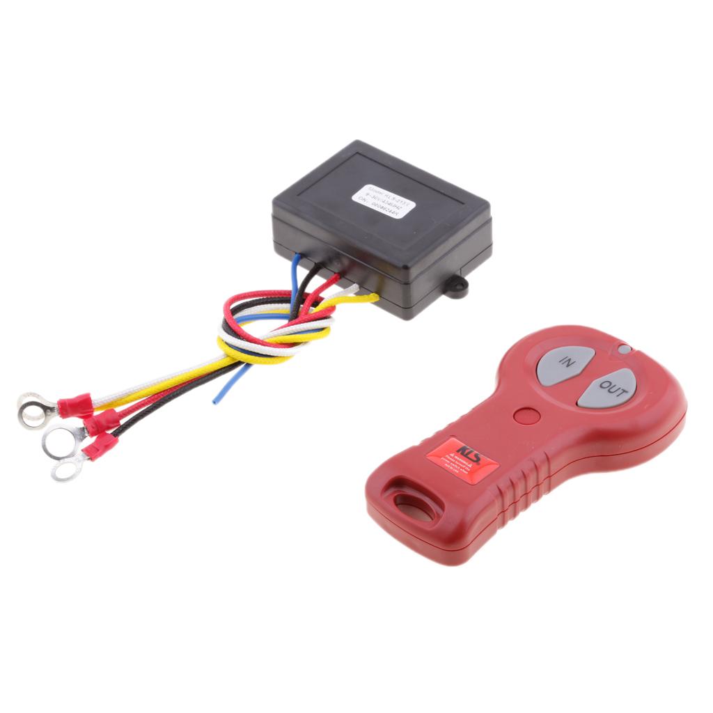 12/24V ATV Xe SUV Không Dây Tời Điều Khiển Từ Xa Bộ Công Tắc Máy KLS-213X