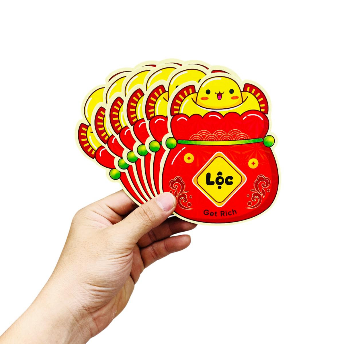 Bộ 6 Bao Lì Xì Chibi Bính Ngọ 2026 - Mẫu 23