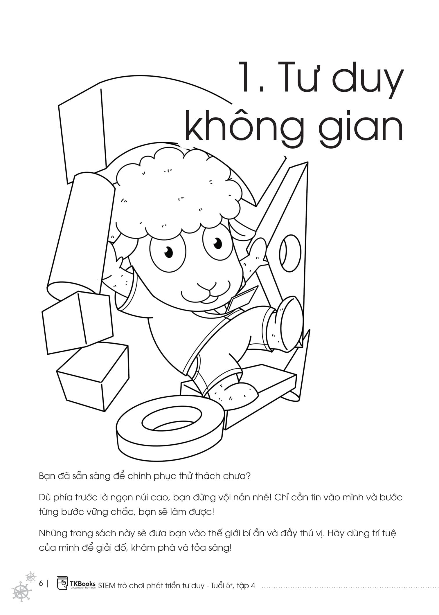 Sách - STEM Trò Chơi Phát Triển Tư Duy - Tuổi 5+ - Tập 4