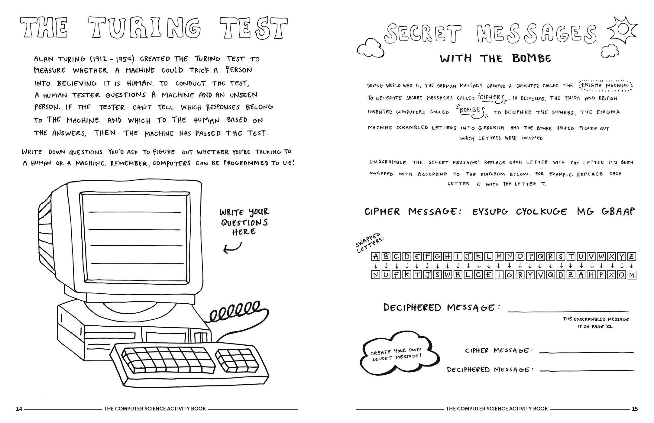 The Computer Science Activity Book: 24 Pen-And-Paper Projects To Explore The Wonderful World Of Coding