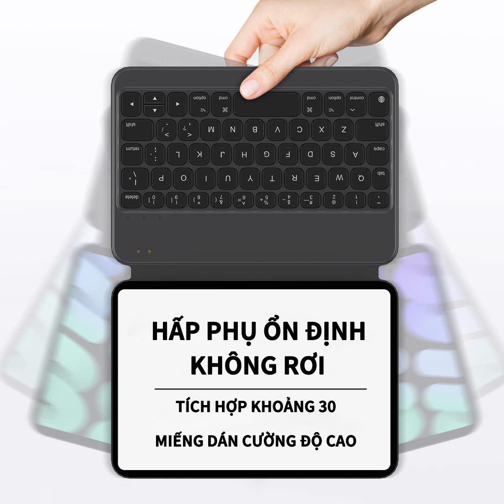 A1872 - Bàn phím Bluetooth GOOJODOQ cho iPad Bàn phím Case Mini 6 với ma thuật không dây có thể tháo rời từ tính