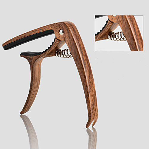 Capo Nâng Tone - Kẹp Cần Đàn Guitar Acoustic JX-05 (Kèm 3 Pick Gảy )