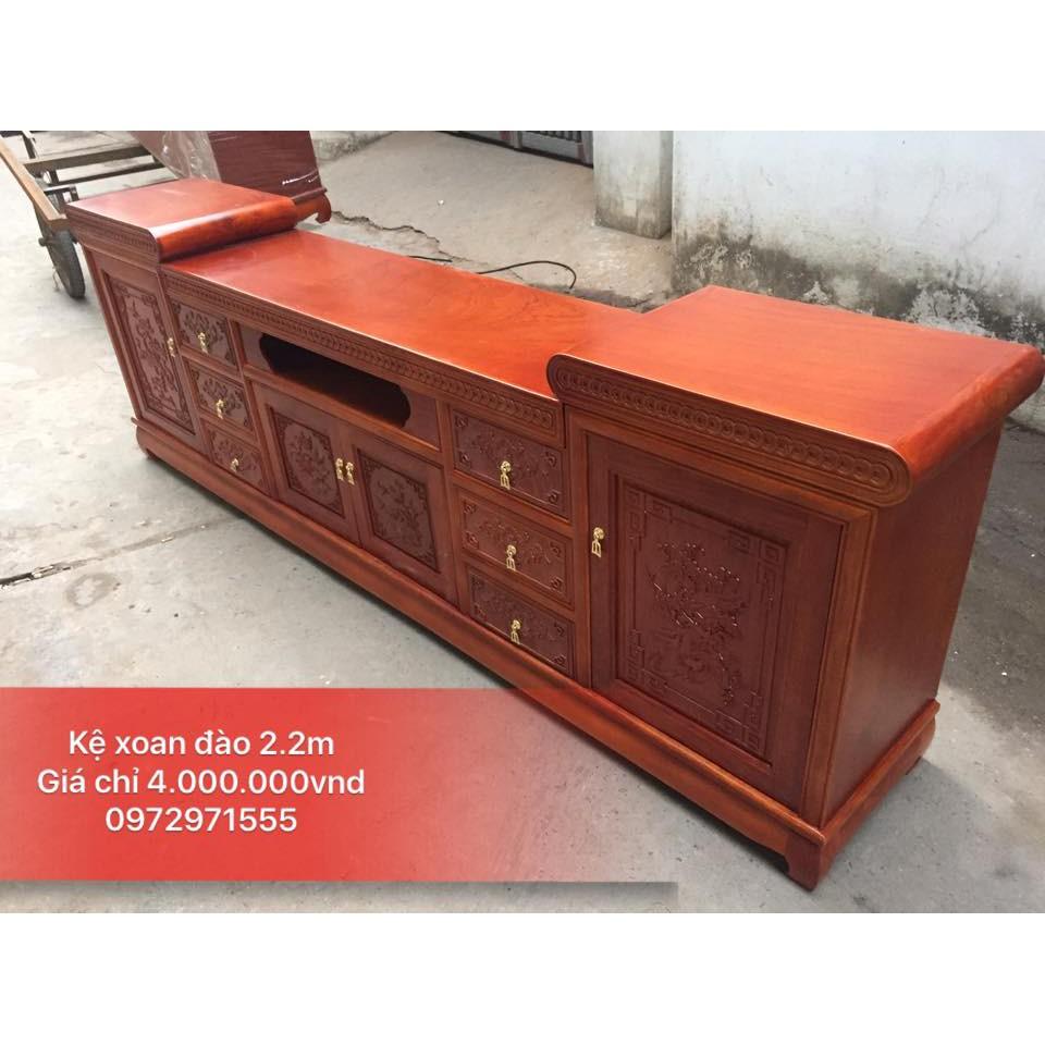 Kệ Tivi Gỗ Xoan Đào