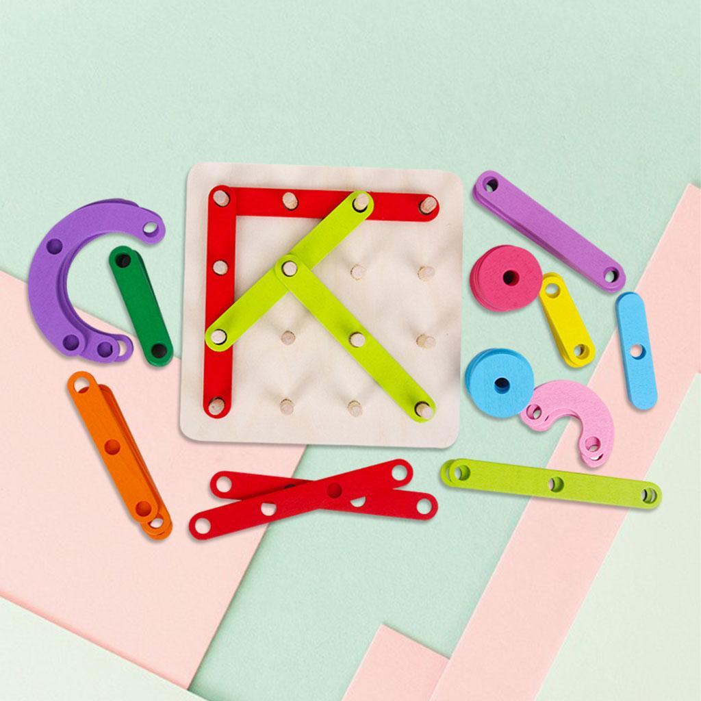 Wooden Montessori  Shape Color Sorter Matching for  Early