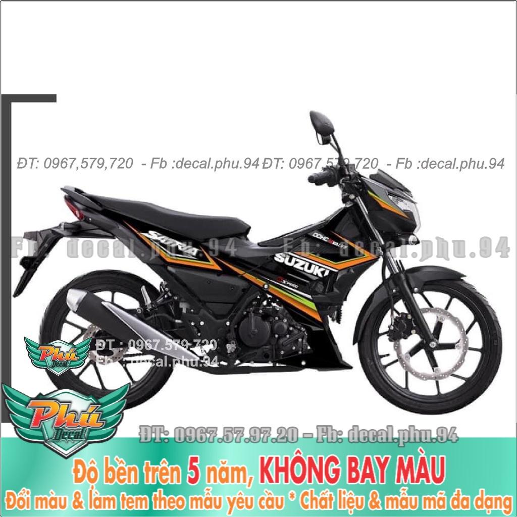 Tem Rời Satria Cam đen , -1