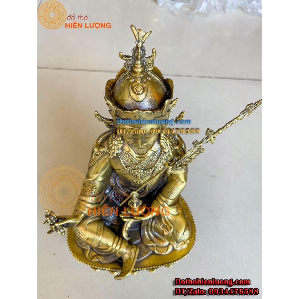 Tượng Đức Phật Liên Hoa Sanh Bằng Đồng Vàng Nguyên Chất Cao 30cm