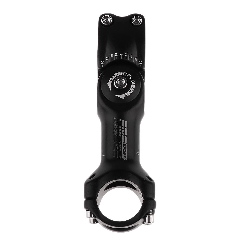 25.4mm Handlebar Stem 60 ° Angle Adjustable MTB Bicycle Handlebar Stem -Black