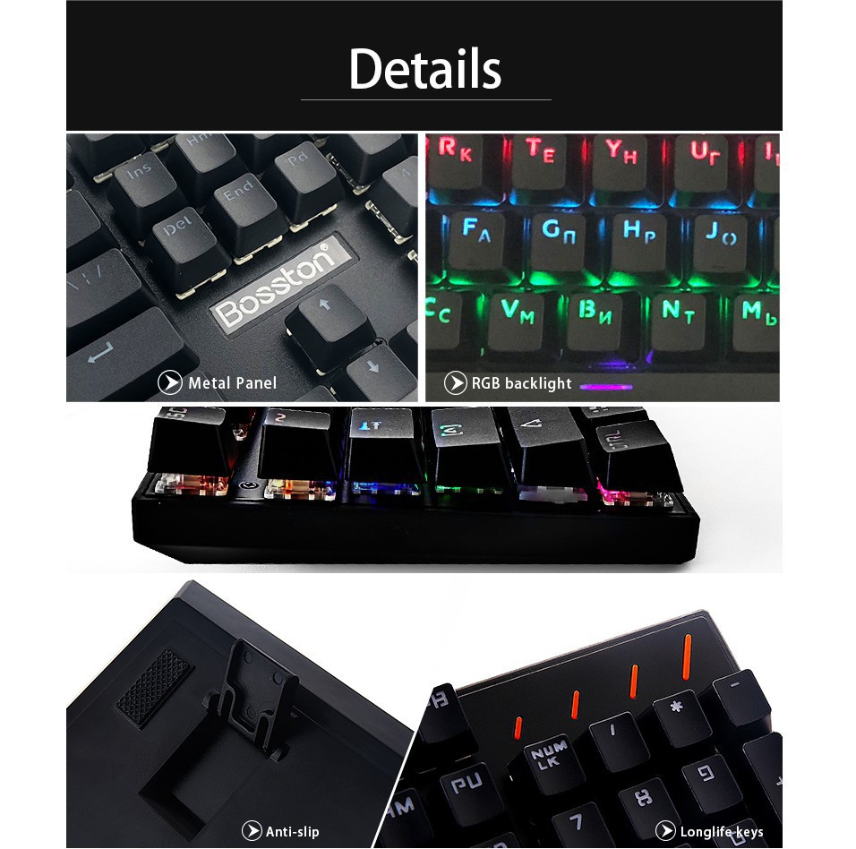 Bàn phím cơ VSP eSport HN Gaming VM01 - Hàng nhập khẩu