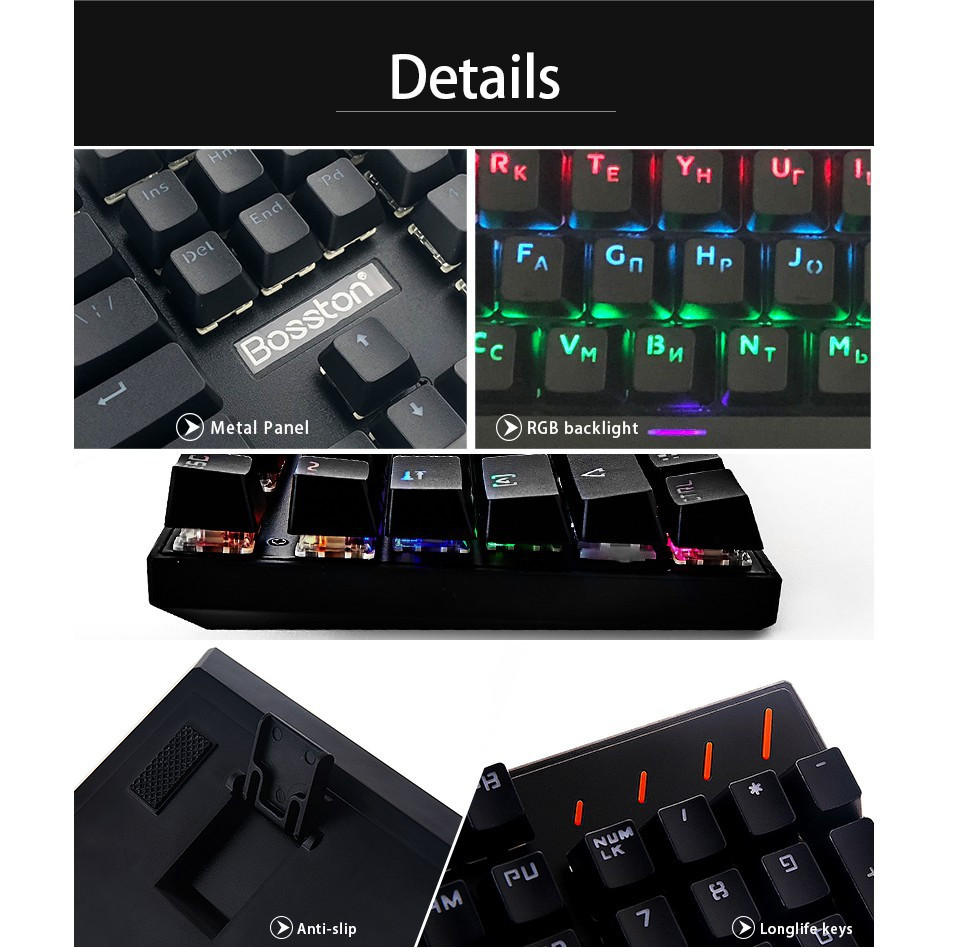 Hình ảnh Bàn phím cơ VSP eSport  HN Gaming VM01 - Hàng nhập khẩu