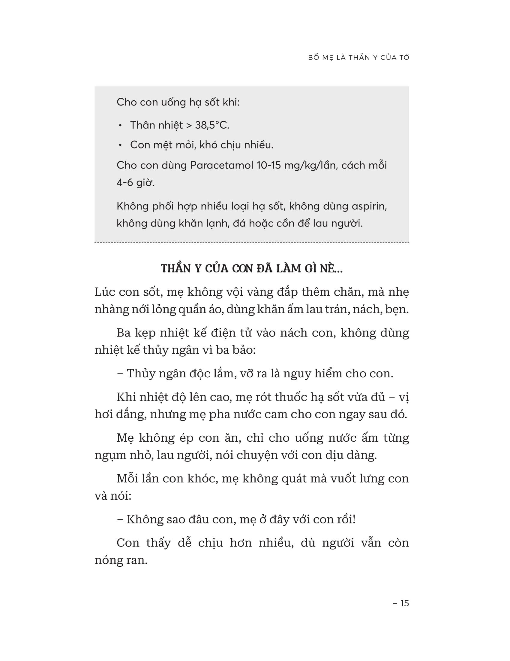 Sách - Bố Mẹ Là Thần Y Của Tớ - Thương Con Trọn Vẹn - Thấu Hiểu Khi Con Ốm Bằng Tri Thức Y Khoa Giản Dị Và Gần Gũi Nhất