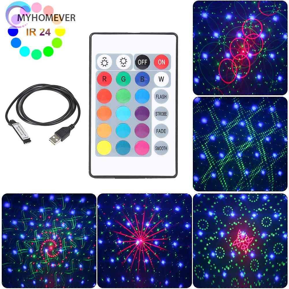 Bộ Điều Khiển Đèn LED Dây Gồm 24 Nút Bấm Và USB RGB 5-24V