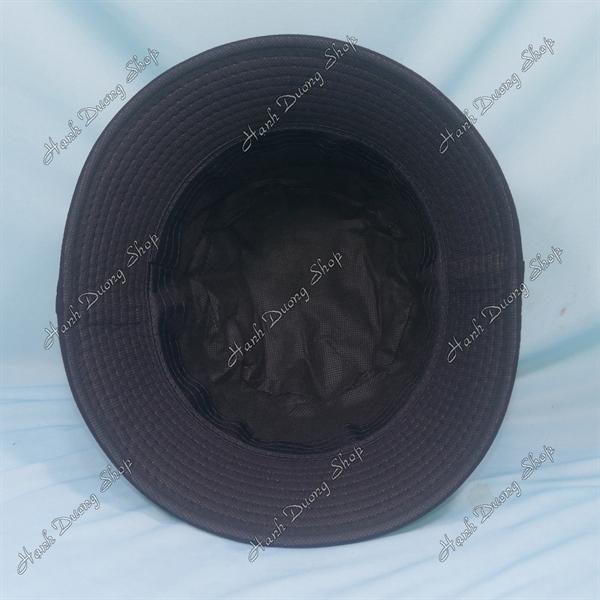 Nón tai bèo mũ bucket vành nhỏ thêu chữ Ở Hiền Gặp Phiền - Đen