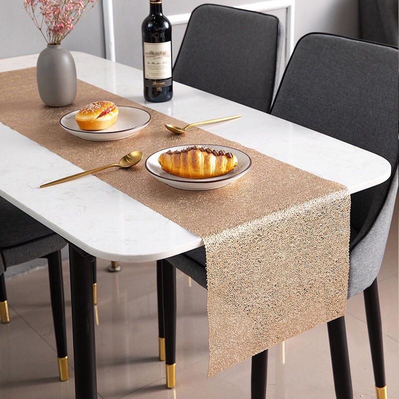 Tấm trải bàn ăn cao cấp Table runner,Khăn trải bàn ăn chống thấm cách nhiệ