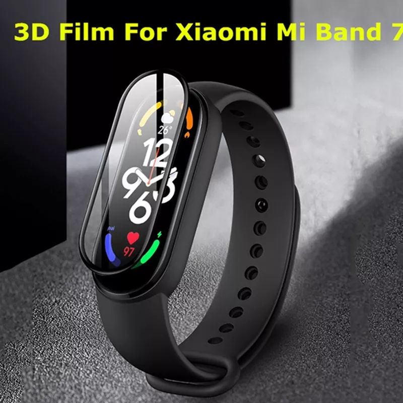 Miếng dán màn hình 3D Full viền Miband 7 / Dán 3D Full màn hình cho vòng đeo tay thông minh Xiaomi Mi Band 7