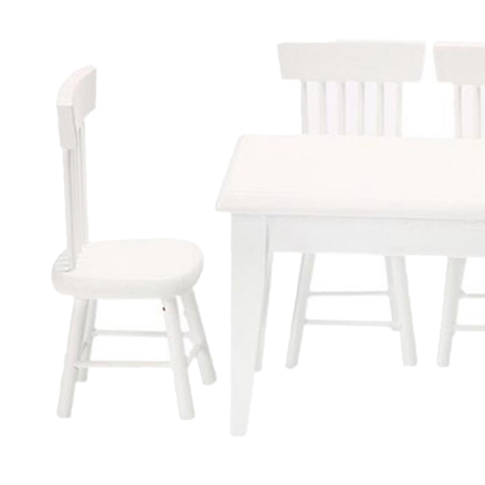5 Pack Doll House Furniture Toys Accessories DIY Wood 1/12 for Dolls House