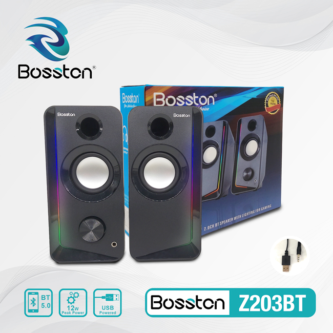 Loa vi tính Bosston 2.0 Bluetooth Z203BT-HN - Hàng Chính Hãng