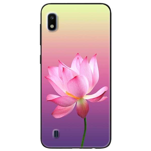 Ốp lưng dành cho Samsung A10 - A10s - A11 mẫu Sen Nền Tím Vàng