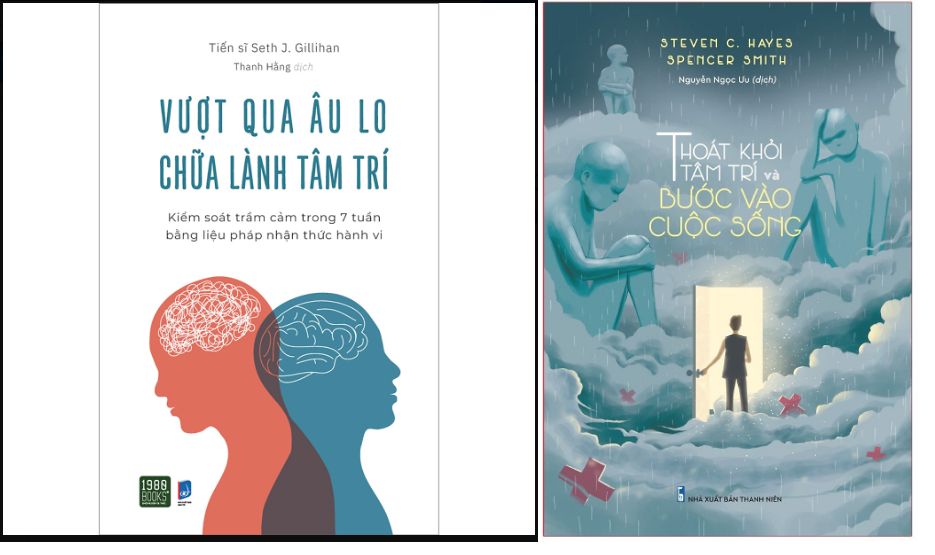 Combo Thoát Khỏi Tâm Trí và Bước Vào Cuộc Sống+Vượt Qua Âu Lo, Chữa Lành Tâm Trí - Kiểm Soát Trầm Cảm Trong 7 Tuần Bằng Liệu Pháp Nhận Thức Hành Vi.MHBooks