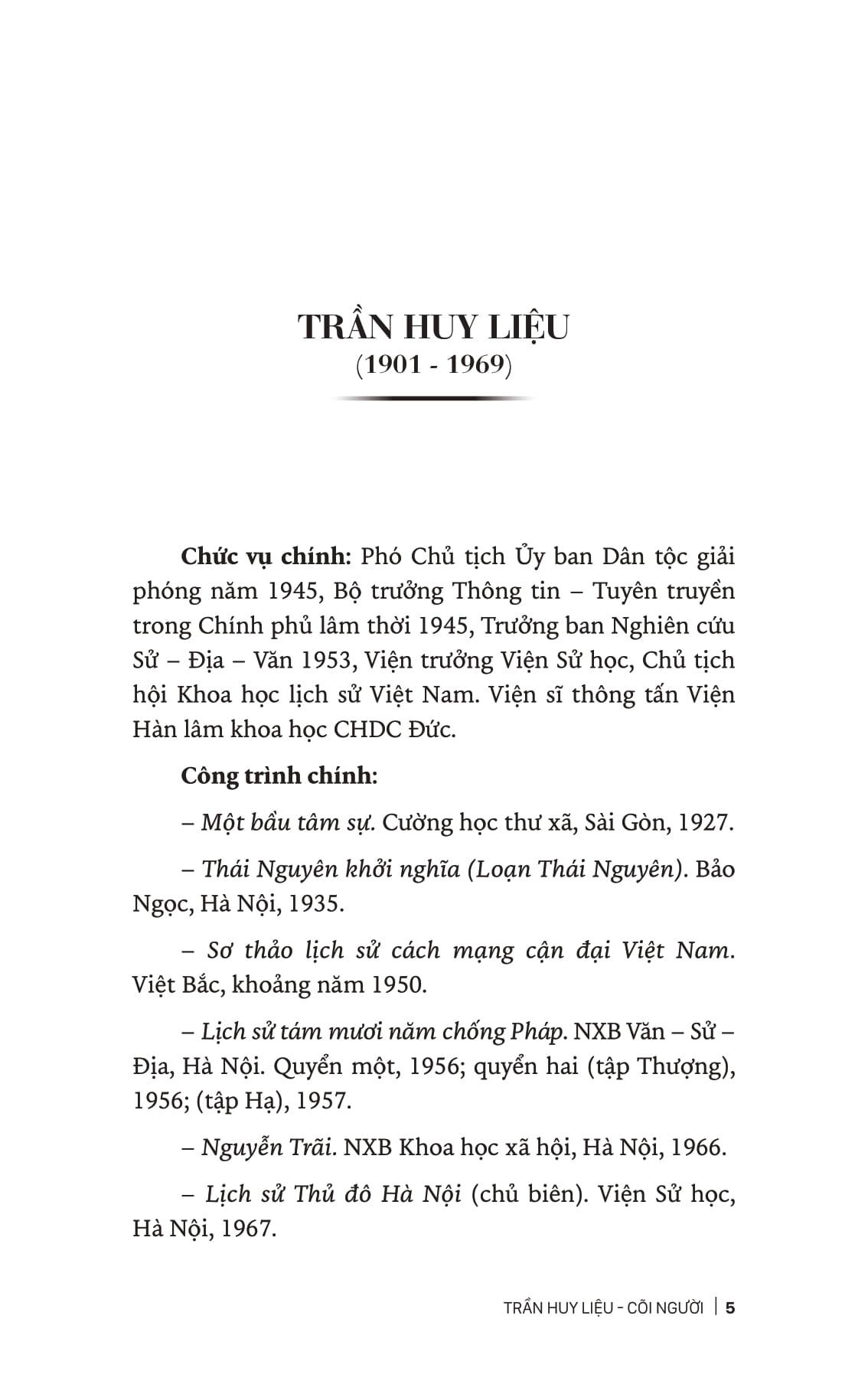 Trần Huy Liệu - Cõi Người