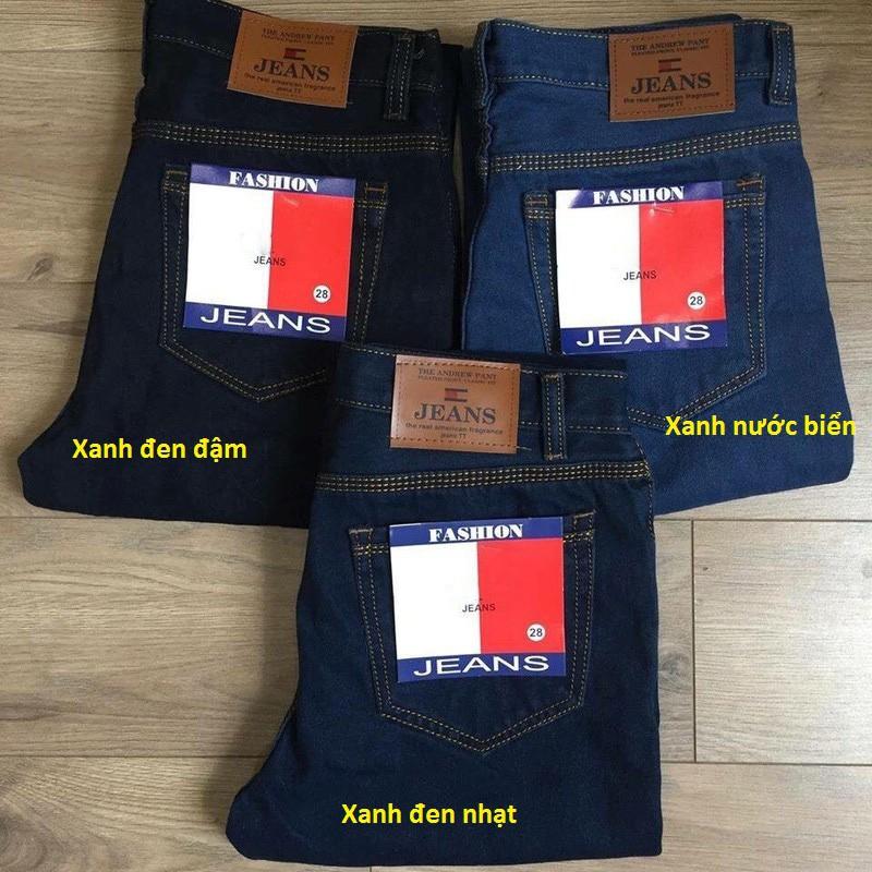 Quần Jean Nam Ống suông 03 màu cơ bản, form chuẩn đẹp size từ 50-90kg Jean002