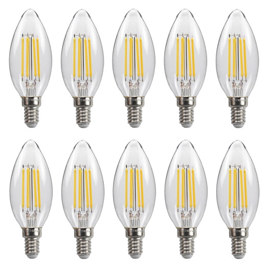 Bộ 10 bóng đèn Led Edison C35 4W hình quả nhót đui E14