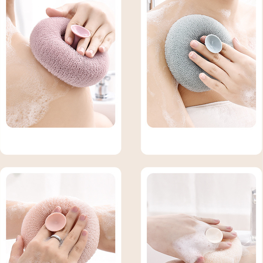 Bông tắm xơ lưới 3D giúp tạo bọt siêu nhanh, massage toàn thân có móc treo tiện dụng