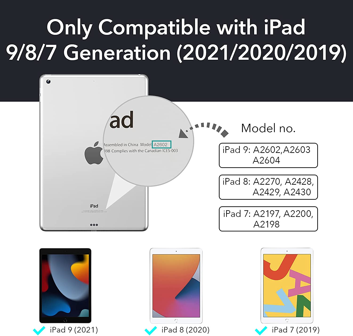 Bao da dành cho iPad Gen 9 10.2 inch 2021 ESR Rebound Pencil Slim Smart Case - Hàng Nhập Khẩu